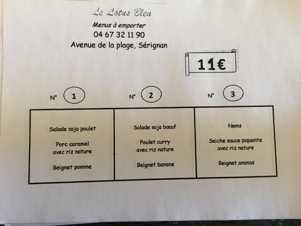 Le lotus bleu - Menu Image 2